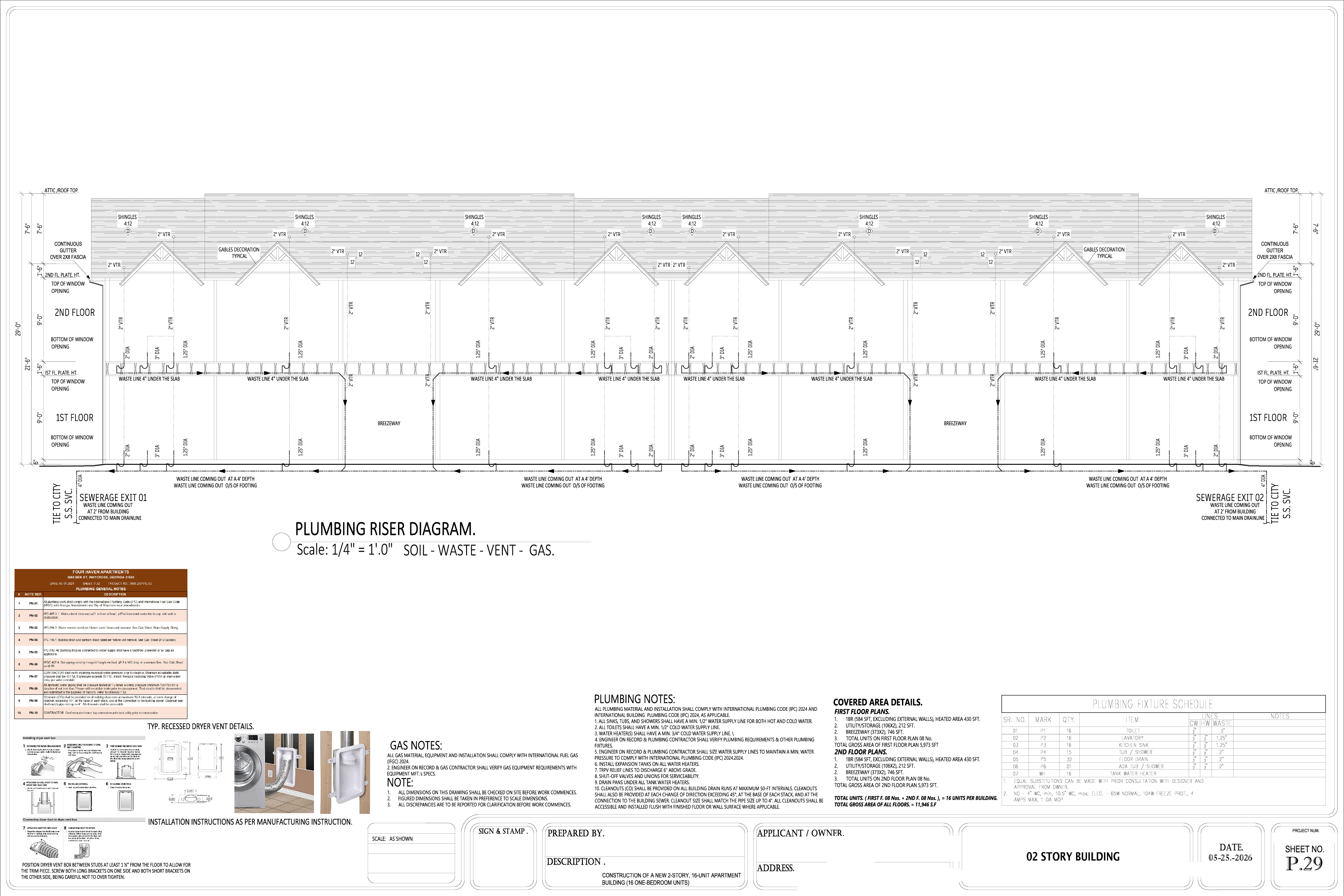 Multifamily Development, sheet 3 of 5