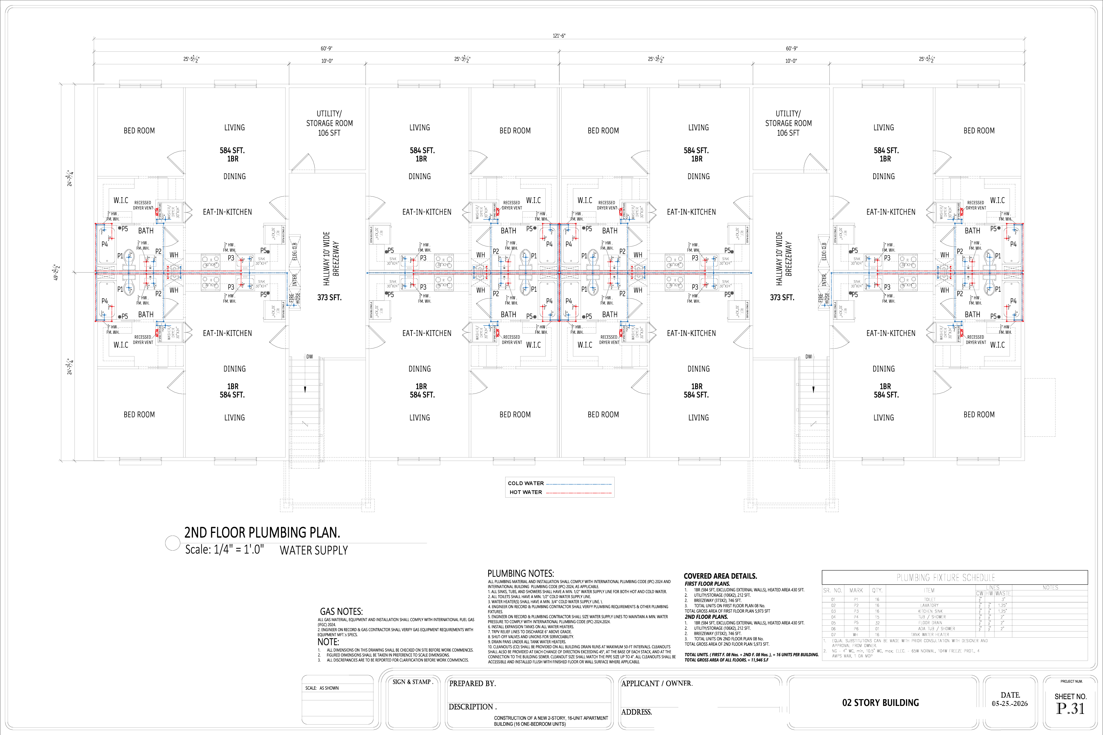 Multifamily Development, sheet 5 of 5