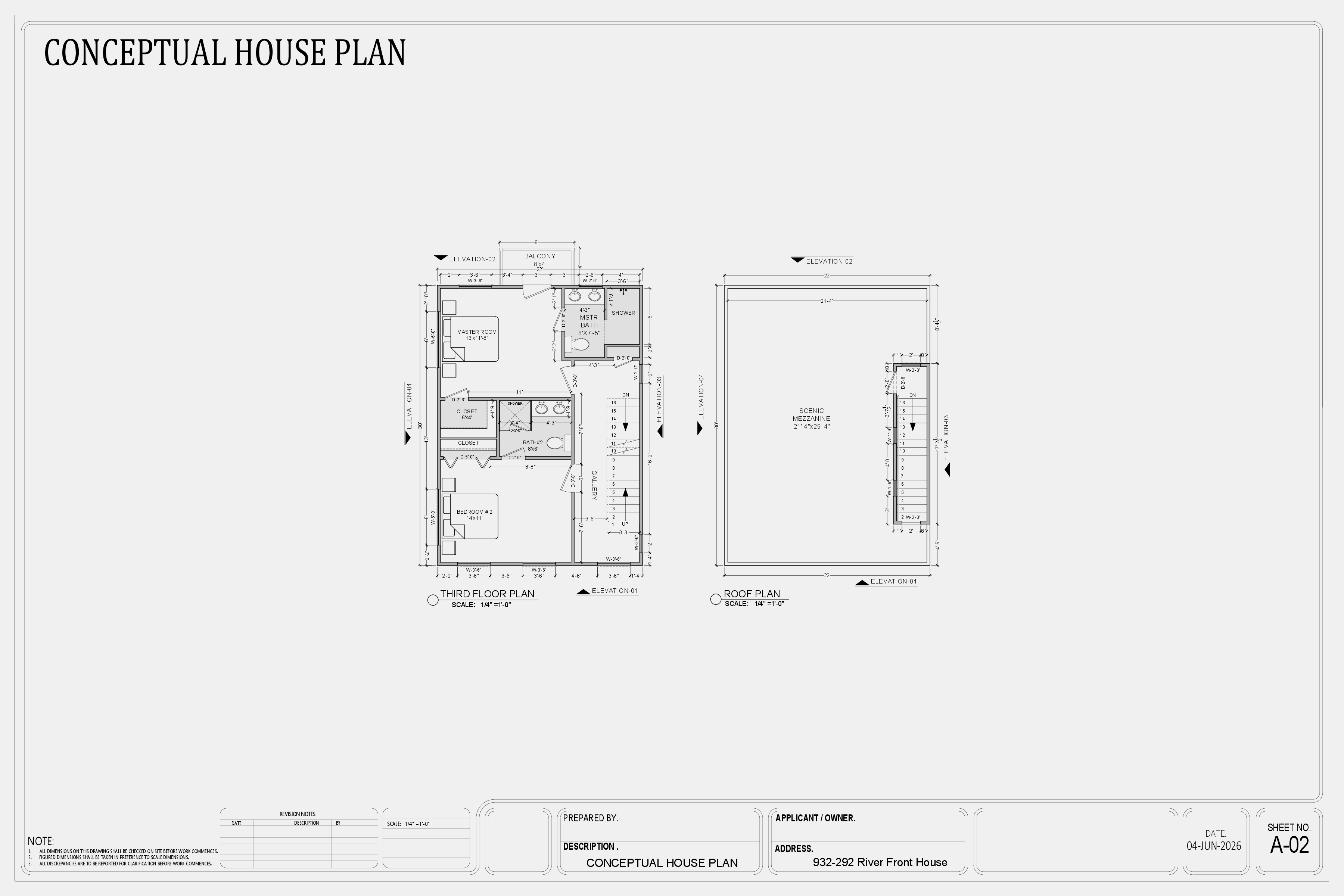 River Front House, sheet 2 of 4