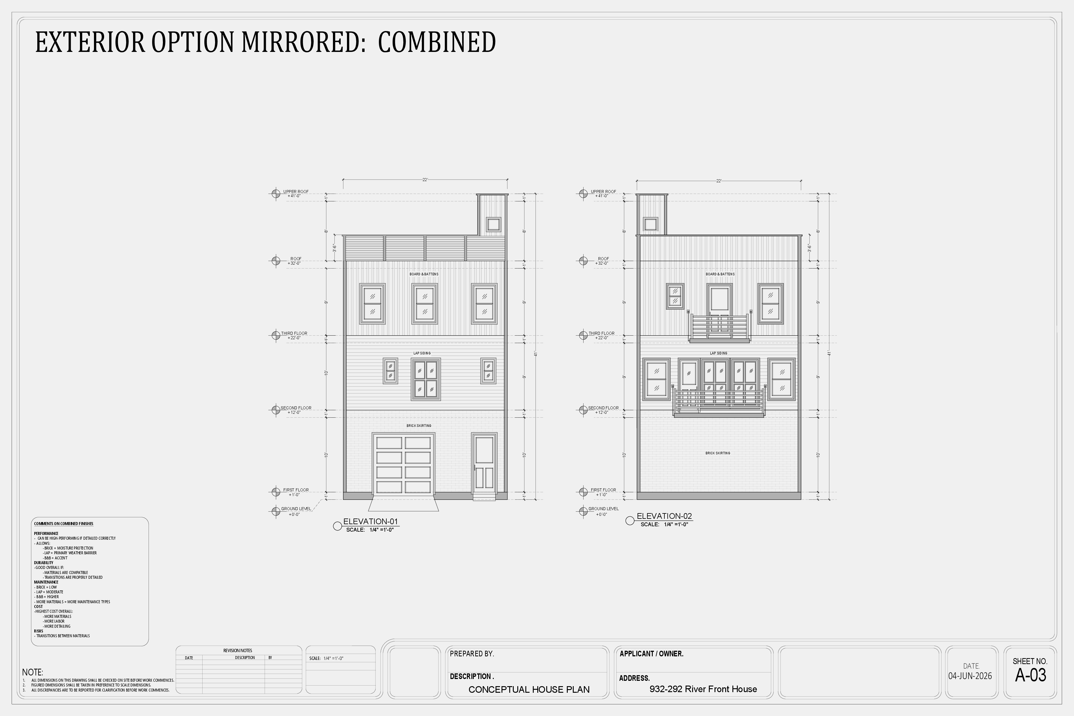 River Front House, sheet 3 of 4