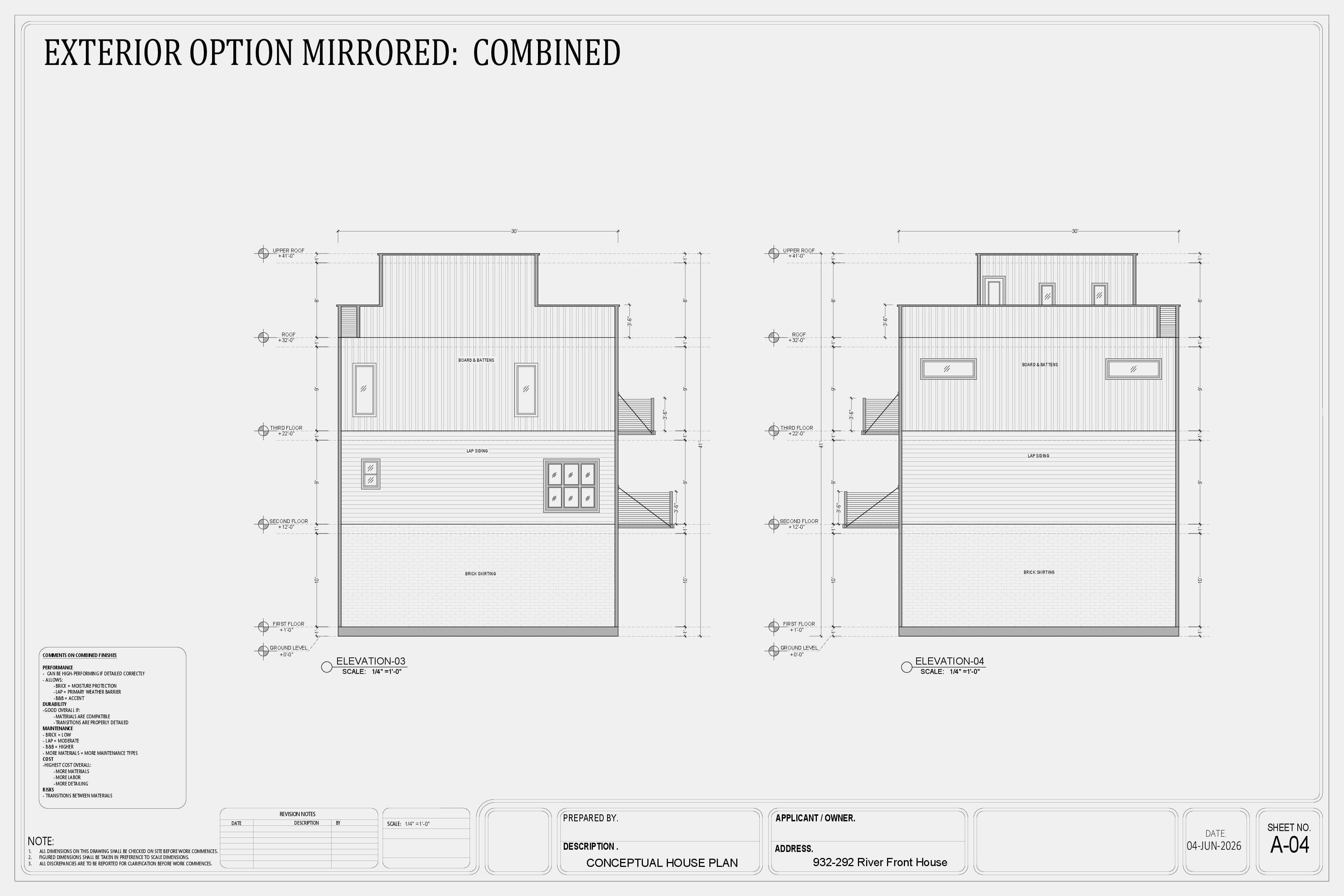 River Front House, sheet 4 of 4