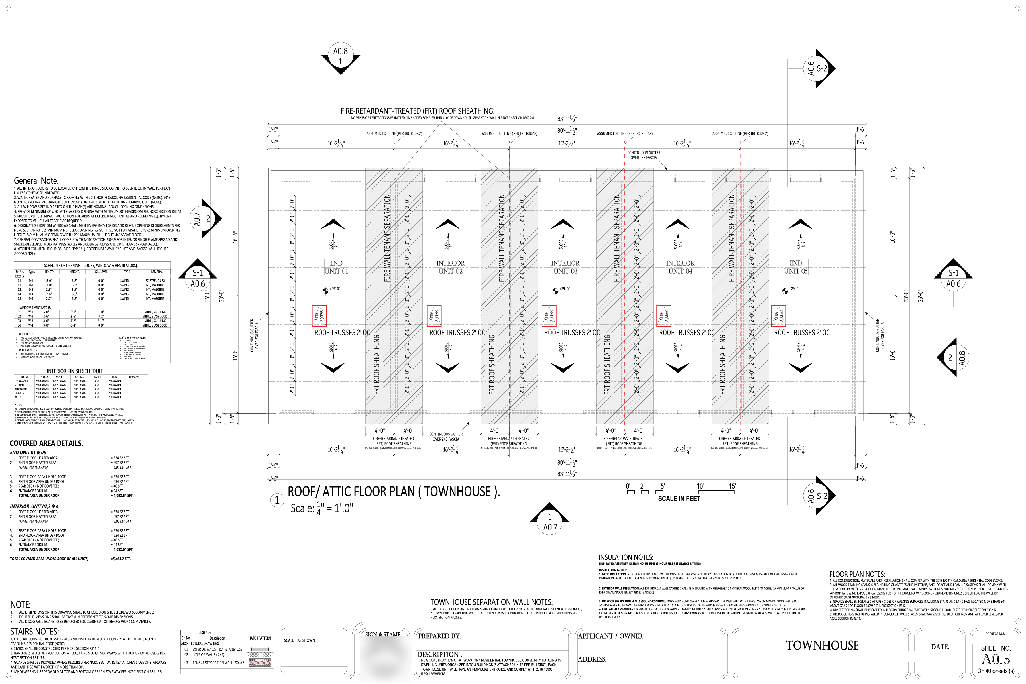 Single-Family Subdivision Development, sheet 5 of 5