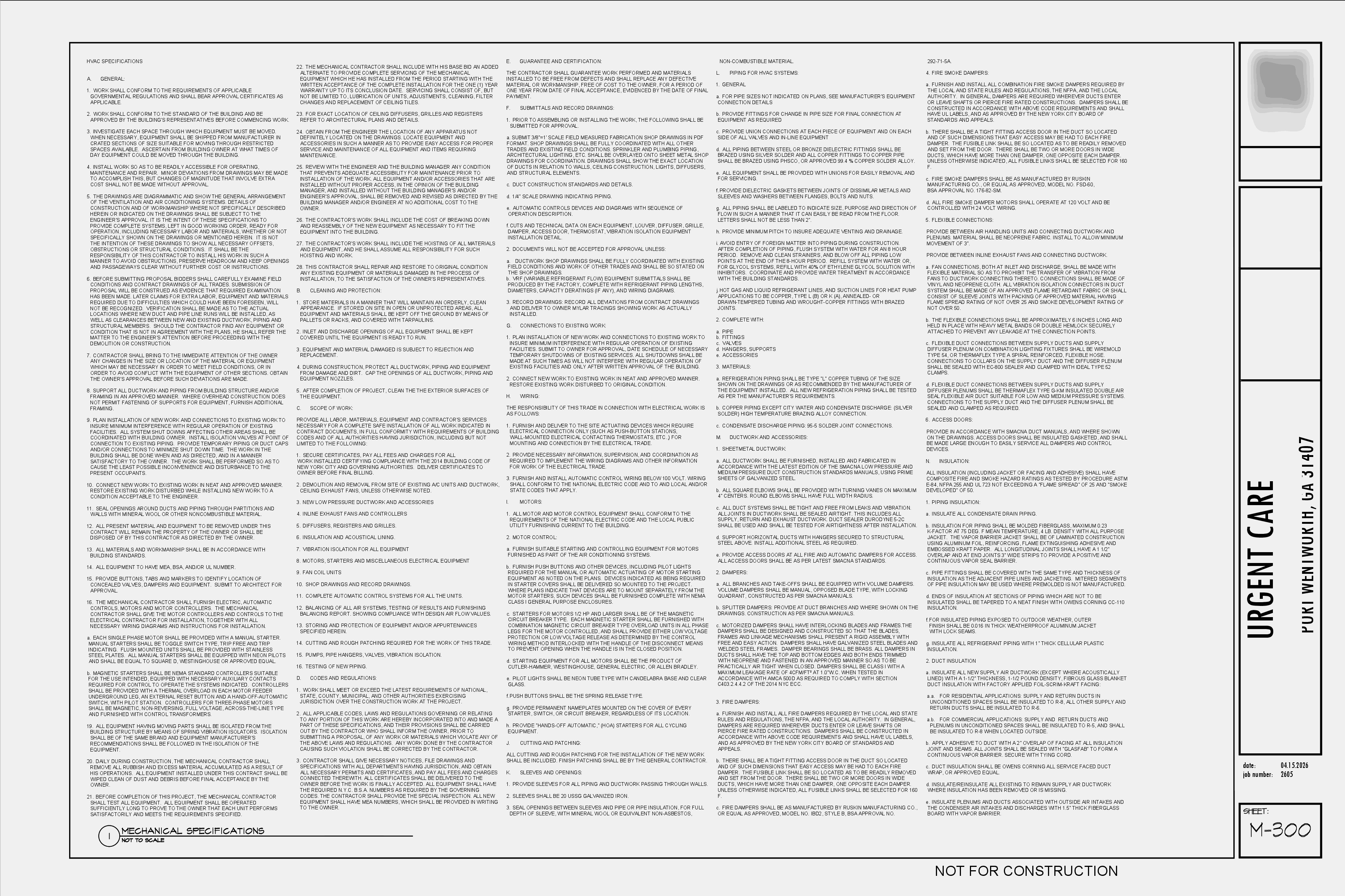 Urgent Care Clinic, sheet 4 of 5