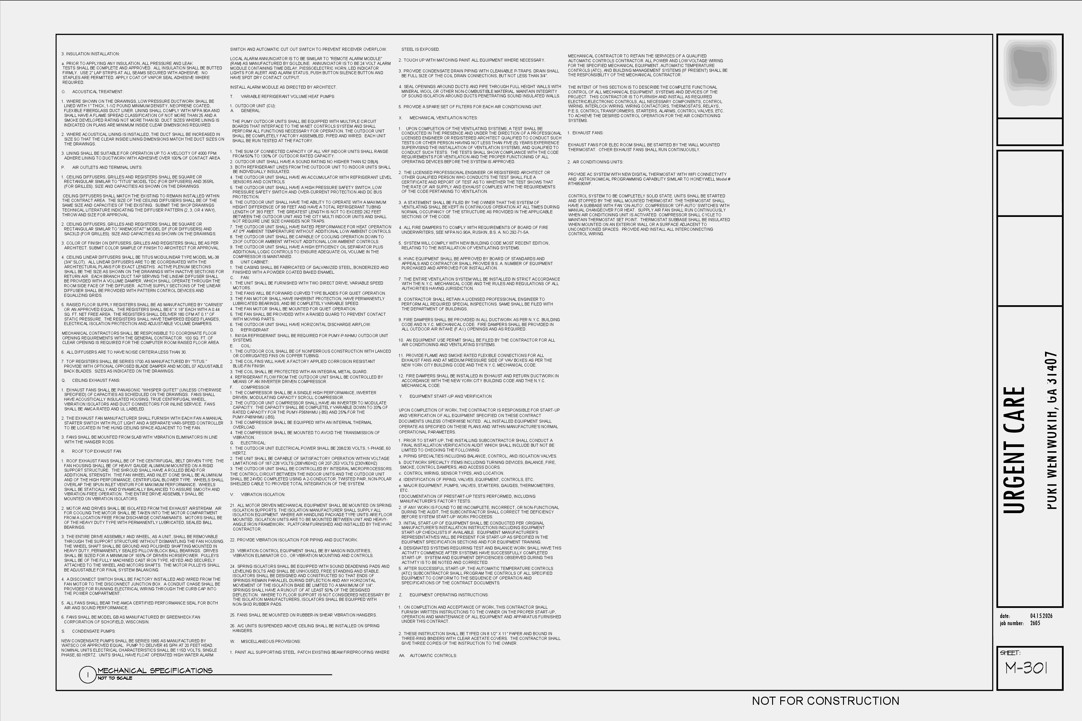 Urgent Care Clinic, sheet 5 of 5